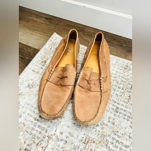 Cole Haan mens Trillby Loafers menās size tan slip ons size 11 - Picture 2 of 8